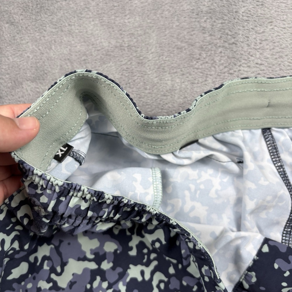 Legends Luka Shorts Men's XL Camo Blue 7" Inseam Stretch Gym Train Unlined - Picture 2 of 6
